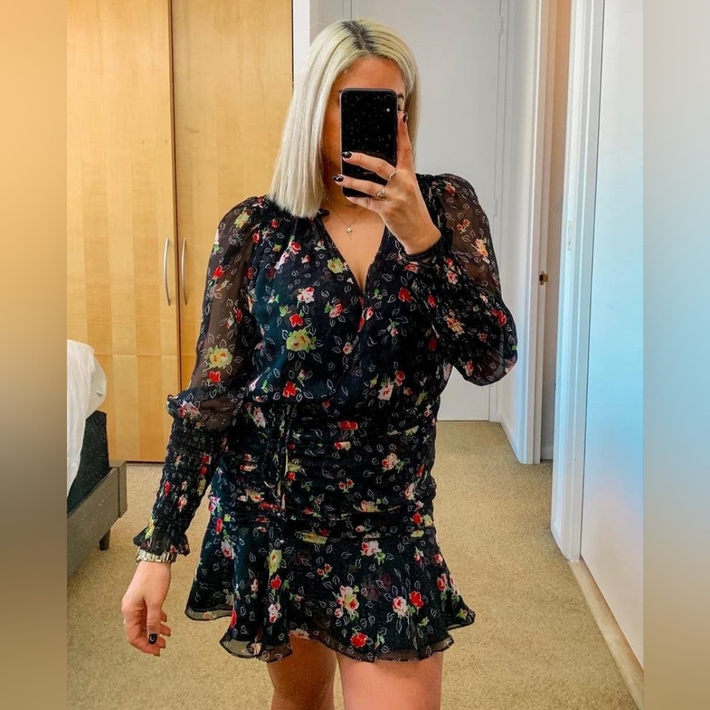 🔴SALE! VERONICA BEARD FLORAL DRESS  NWOT - Picture 6 of 9
